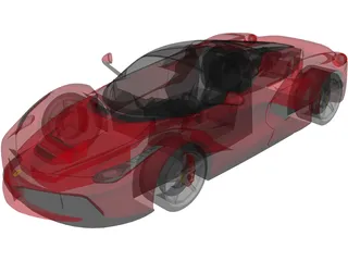Ferrari LaFerrari 3D Model preview