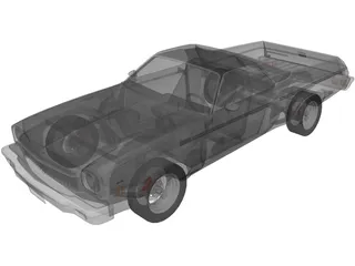 Chevrolet El Camino (1973) 3D Model preview