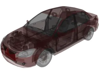 Mitsubishi Lancer (2004) 3D Model preview