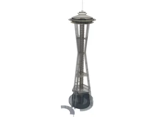Seattle Space Needle 3D Model preview