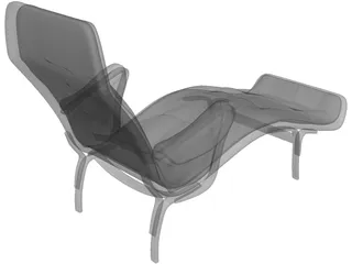 Luxury Chair 3D Model preview