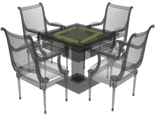 MaJiang Desk 3D Model preview