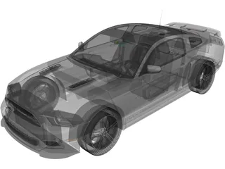 Ford Mustang GT (2013) 3D Model preview