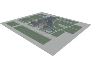City Community Center 3D Model preview