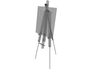 Artist Easel 3D Model preview