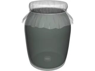 Jam Jar 3D Model preview