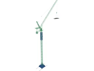 Tower Crane 3D Model preview