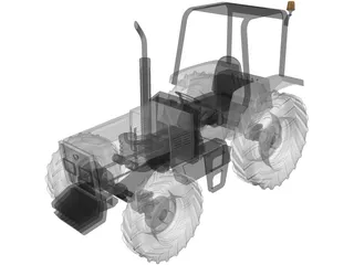 Tractor 3D Model preview