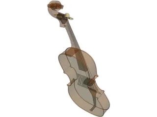 Cello 3D Model preview