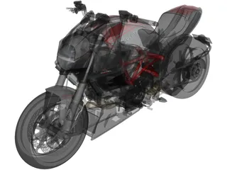Ducati Diavel (2011) 3D Model preview
