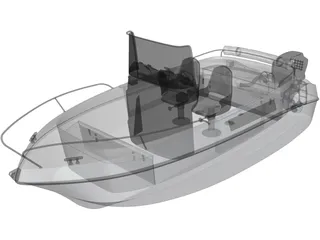 Speedboat 3D Model preview