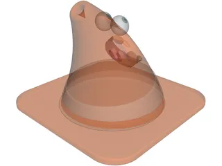 Angry Cone 3D Model preview