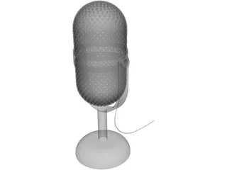 Vintage Microphone 3D Model preview