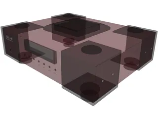 Audio CD Player 3D Model preview