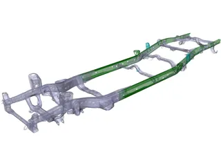 Toyota Tacoma Chassis (2015) 3D Model preview