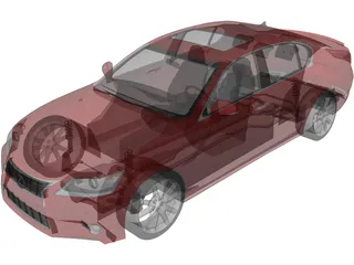 Lexus GS350 (2013) 3D Model preview