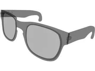 Rayban Sunglasses 3D Model preview