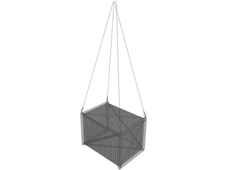 Container with Hooks 3D Model preview