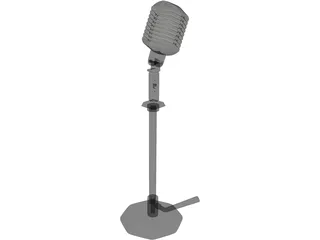 Microfone 3D Model preview
