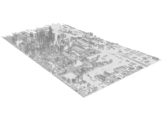 Philadelphia Map 3D Model preview