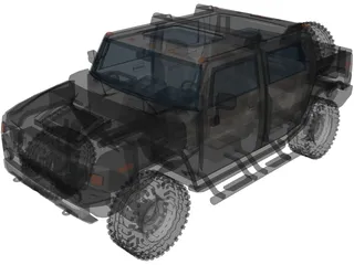 Hummer H2 3D Model preview
