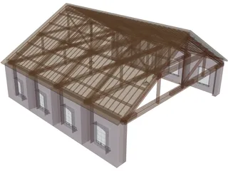 Shed 3D Model preview