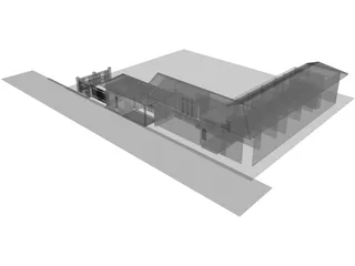 Guest House 3D Model preview