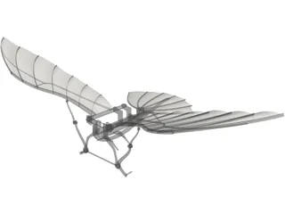 Fly Machine Leonardo Da Vincy 3D Model preview