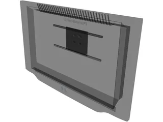 Panasonic Plasma TV 3D Model preview