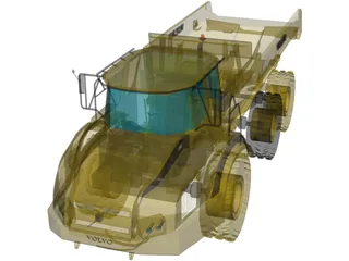Volvo A25E 3D Model preview