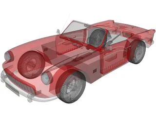 Triumph Spitfire MK2 3D Model preview