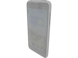 Huawei Ascend Android Phone 3D Model preview