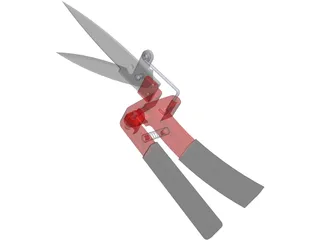 Garden Scissors 3D Model preview