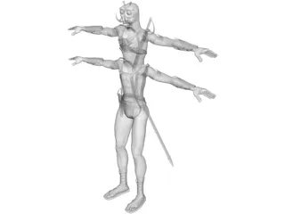 Tars Tarkas Thark of Barsoom 3D Model preview