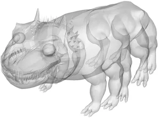 Woola the Barsoomian Calot 3D Model preview