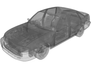 Daewoo Nexia (1996) 3D Model preview