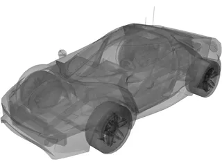 Lancia Stratos Fenomenon Concept (2005) 3D Model preview