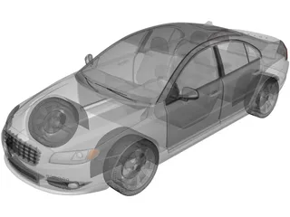 Volvo S80 (2011) 3D Model preview