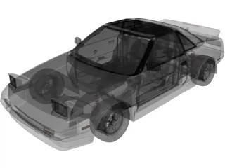 Toytota MR2 Mk1 (1984) 3D Model preview