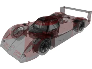Toyota GT1 TS020 3D Model preview