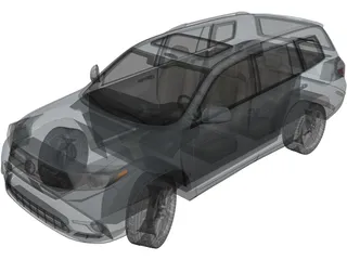 Toyota Highlander (2011) 3D Model preview
