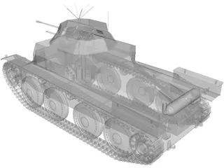 Aufklärungspanzer 38 3D Model preview