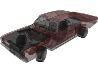 Dodge Dart HEMI Super Stock (1968) 3D Model preview