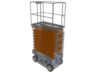 Scissor Lift 3D Model preview
