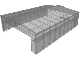 Hangar 3D Model preview
