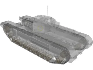 Churchill Mk IV 3D Model preview