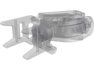Gimbal Go Pro 3D Model preview