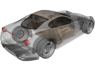 Ferrari 599 GTB Fiorano 3D Model preview