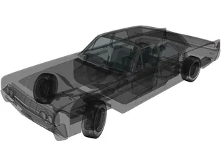 Lincoln Continental Sedan (1962) 3D Model preview