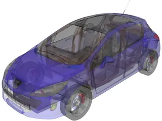 Peugeot 308 GTI 3D Model preview